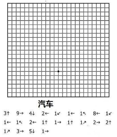 分享一个减压小游戏,以小黑点为起点,沿着横竖网格线,根据数字及方向