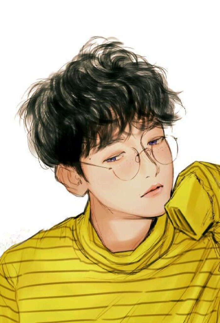 无水印 奈学长 水彩 男孩 头像 男头