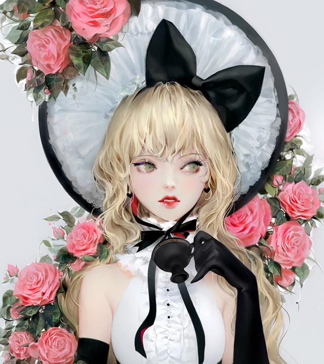 动漫女 霸气 头像 壁纸细腻意境精致唯美画师 :dadachyo 达达踔「是位