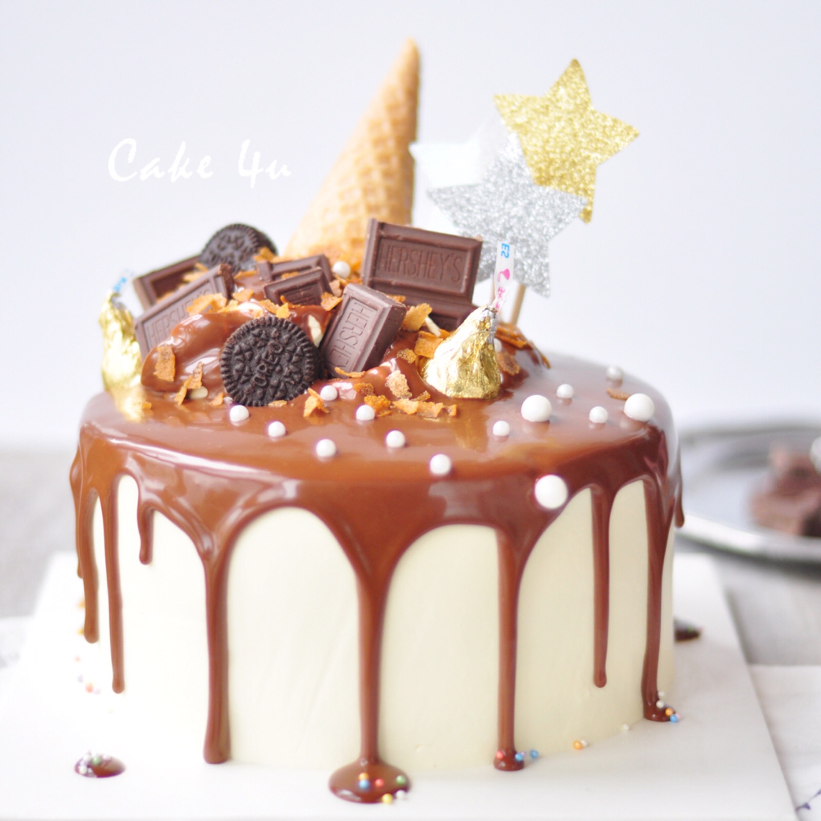 巧克力蛋筒冰激凌蛋糕