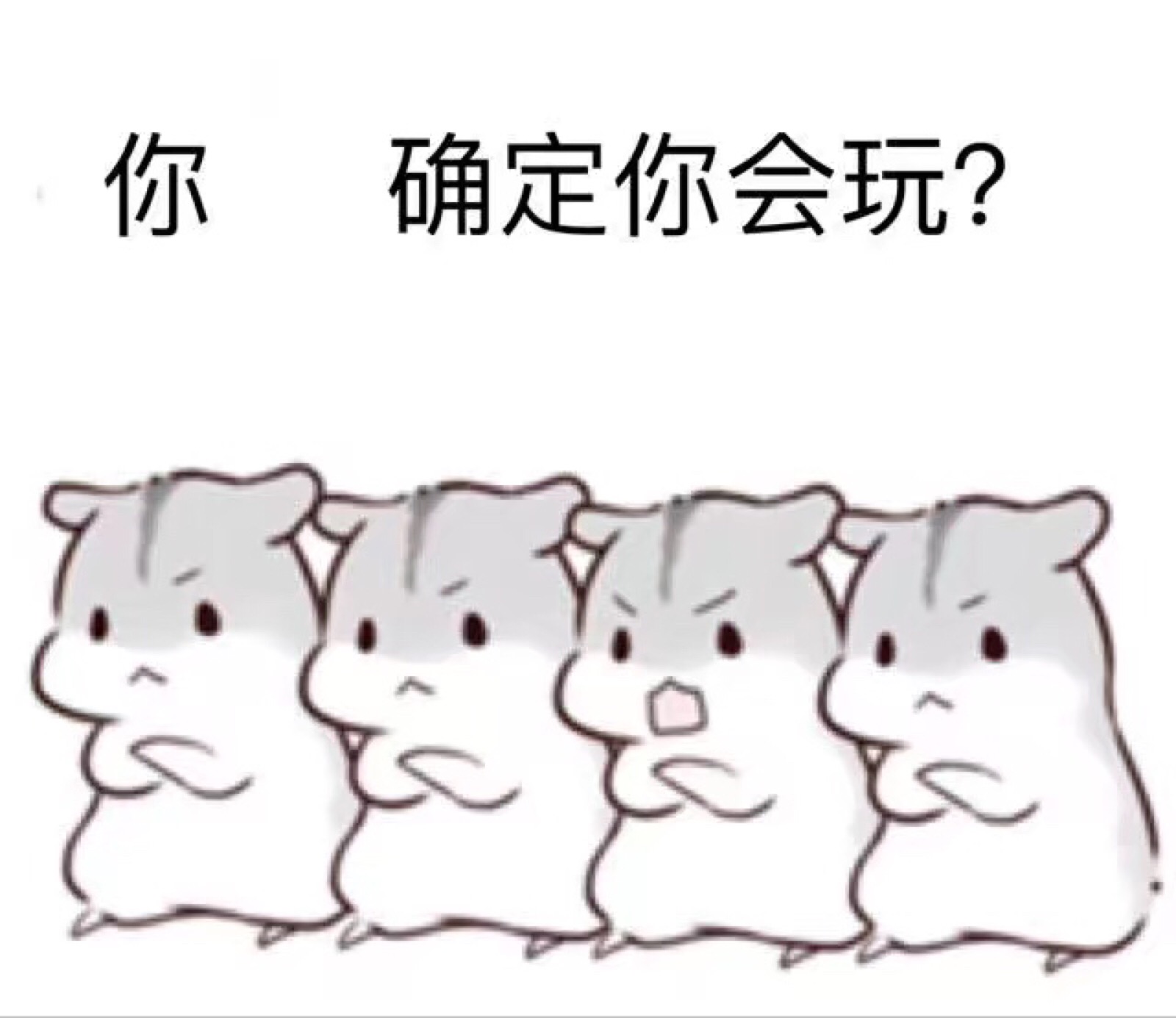 日常 搞笑 可爱 仓鼠表情包 (046604)