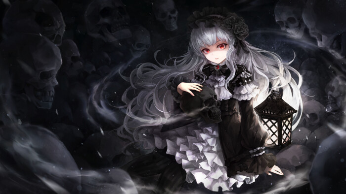 skull cemetry 绘师:crystalherb(pixiv id=4480830)
