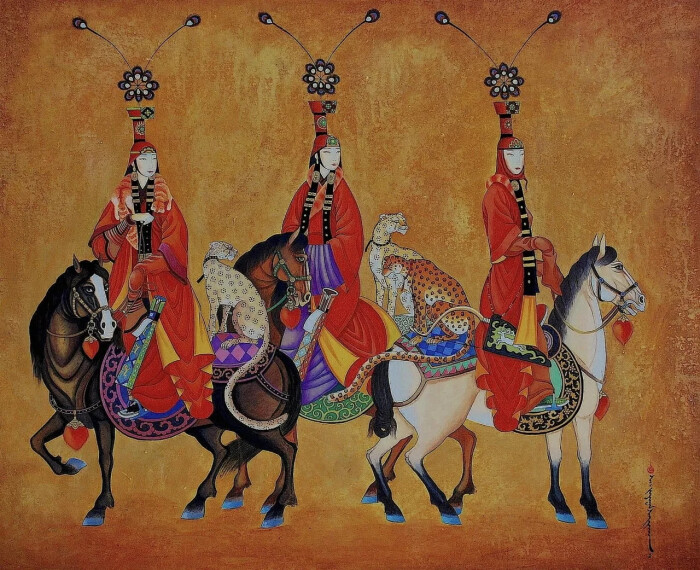 蒙古国画家zayasaikhan sambuu的的作品