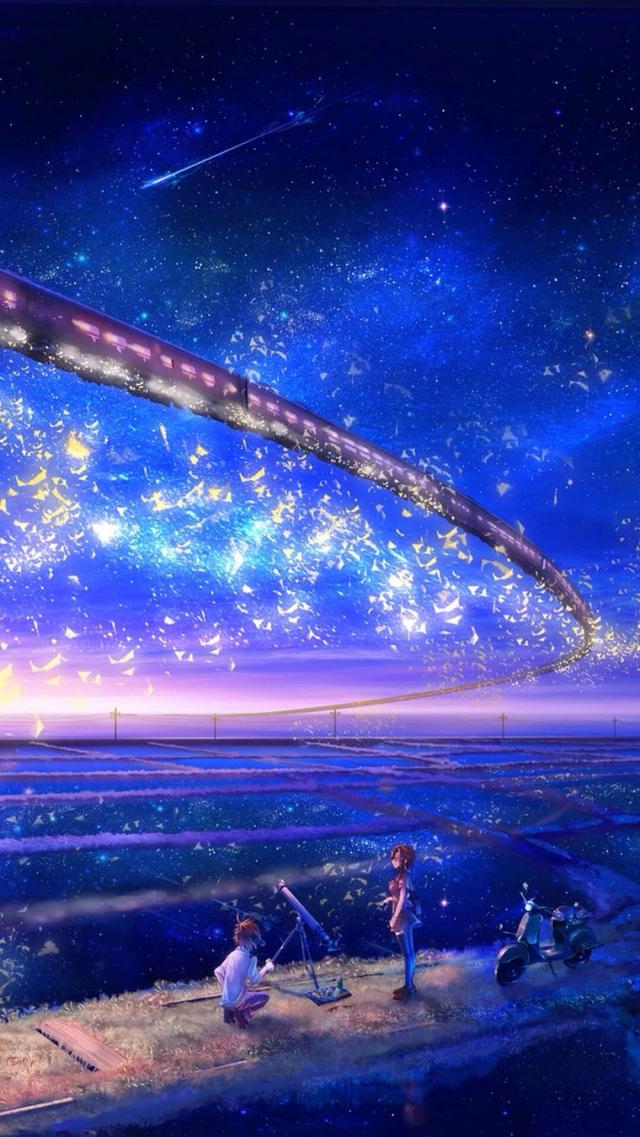 一组值得收藏的《唯美星空壁纸插画》欣赏!