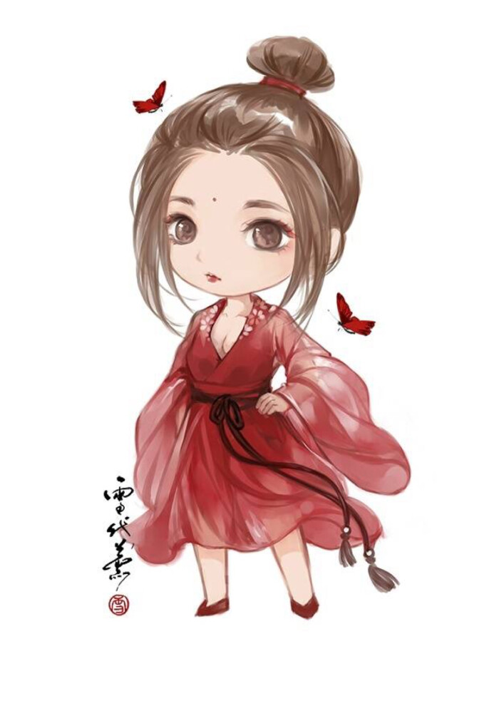 古风q版 二次元 画师:雪代薰