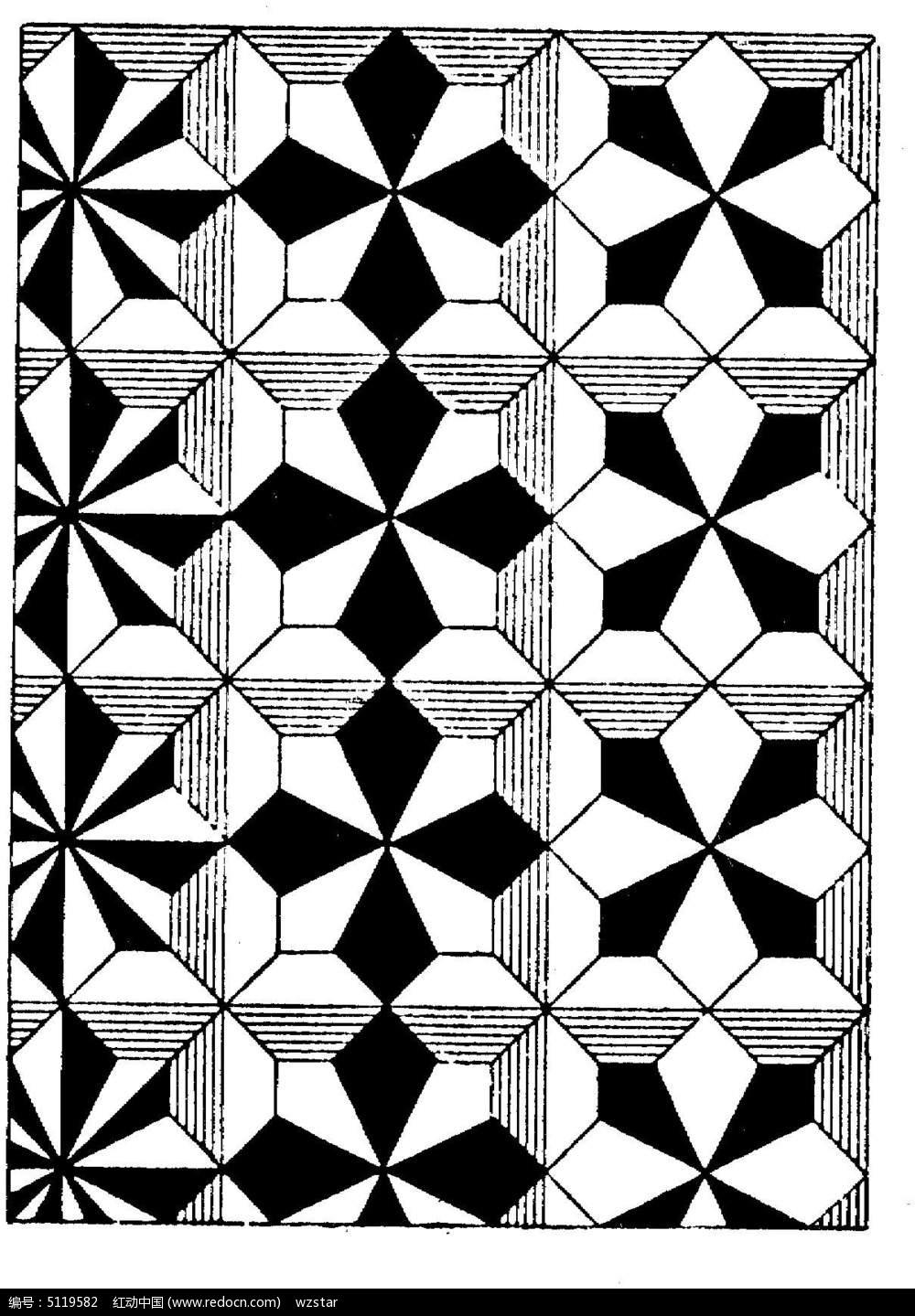 几何纹样美术作业图片