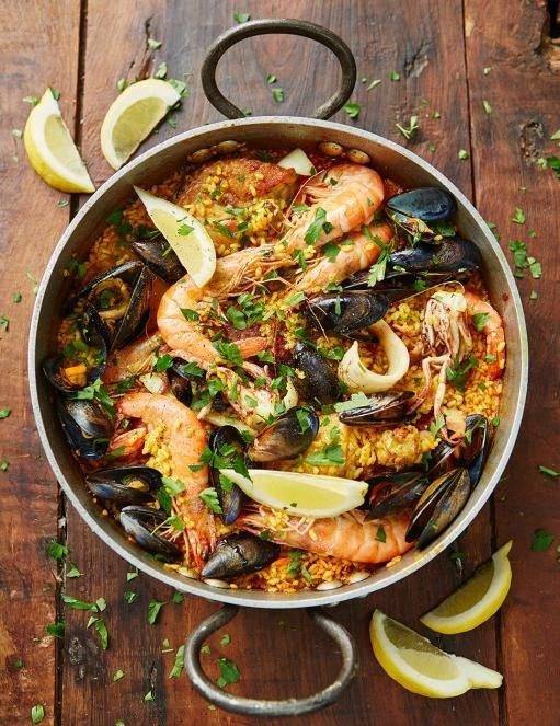 西班牙海鲜饭seafood paella