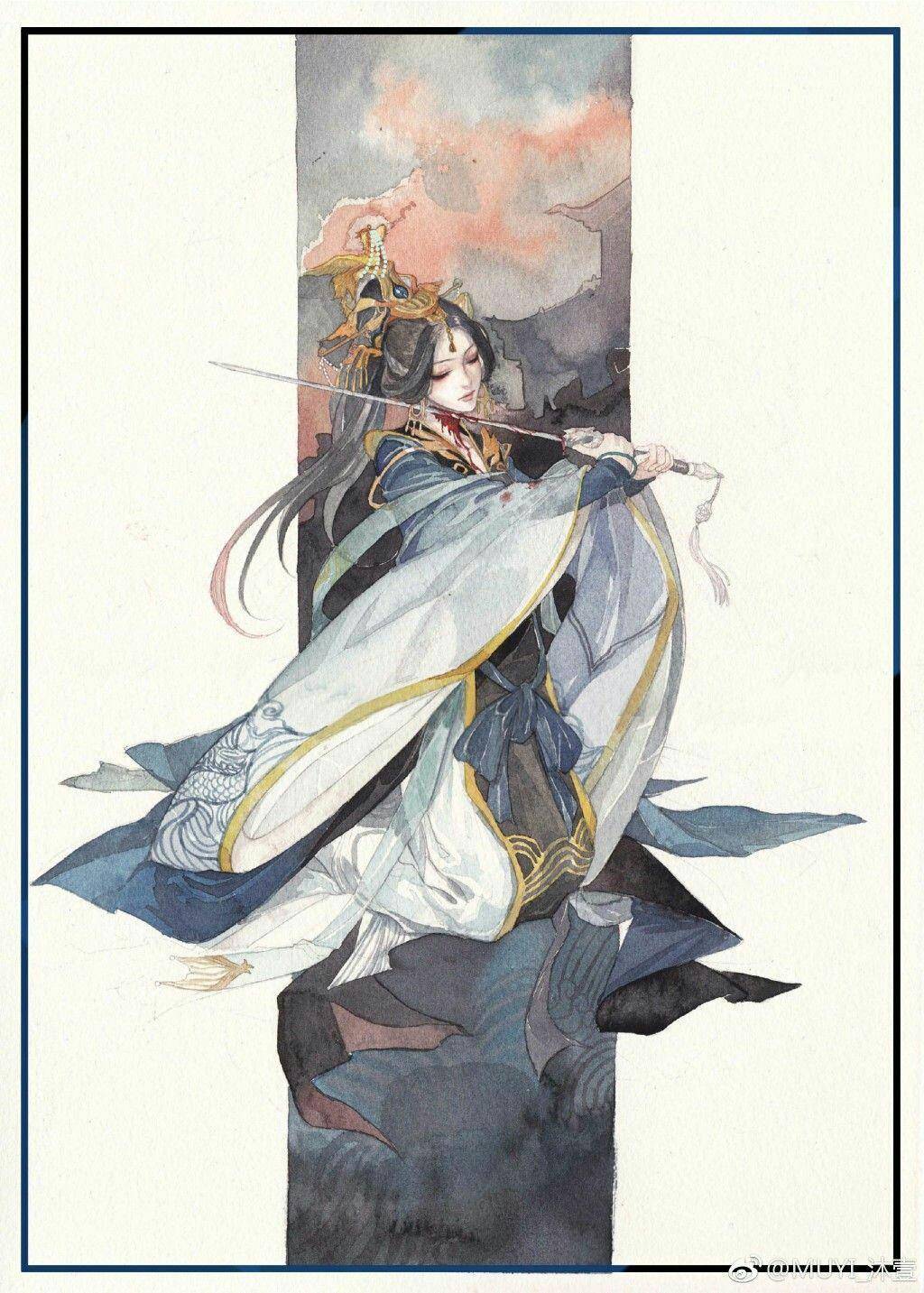 天官赐福手绘图