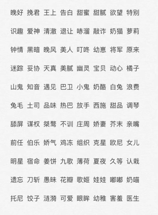 两字网名