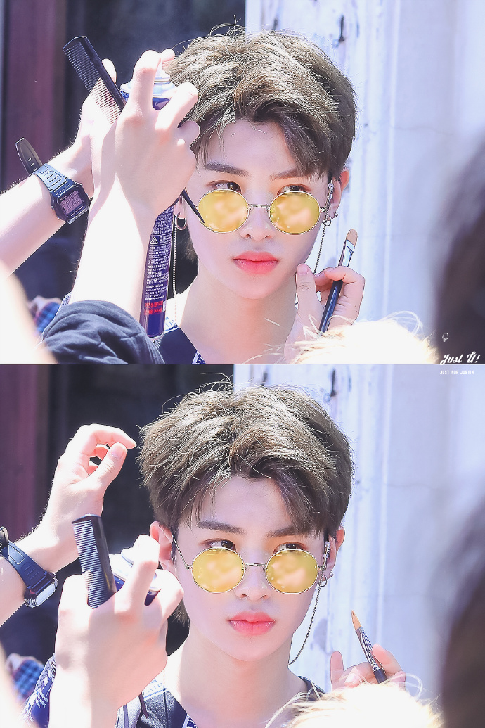 Justin可爱,justin可爱卖萌图片 180418宝的小表情可以说是很可爱了 justin黄明昊