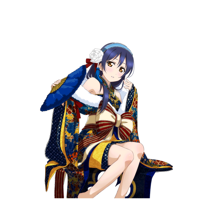 ‖lovelive!‖sr立绘〈μ"s〉(1月篇)(正月和服篇)园田海未〔觉醒〕