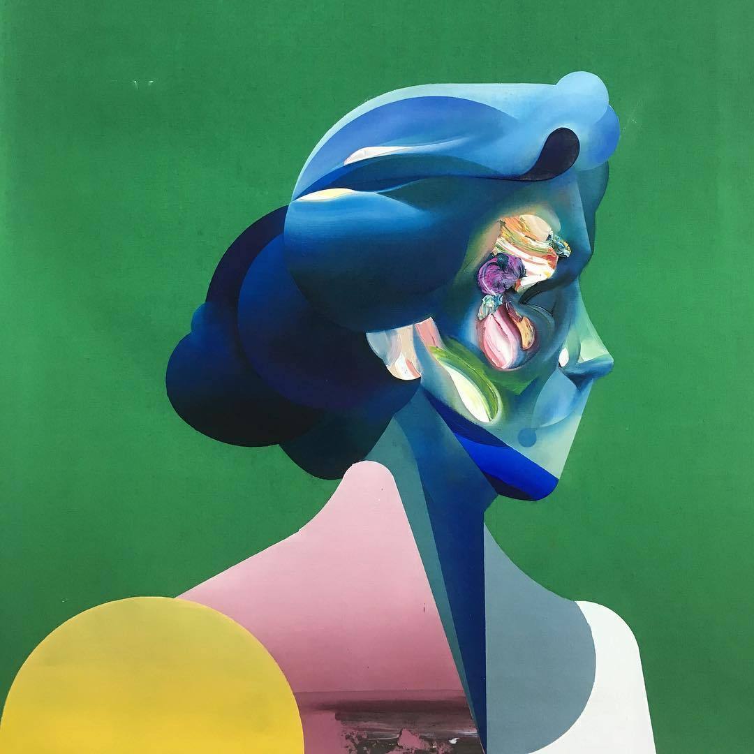 南非艺术家ryanhewett带来一组融合了立体主义与现代风格的肖像画作品