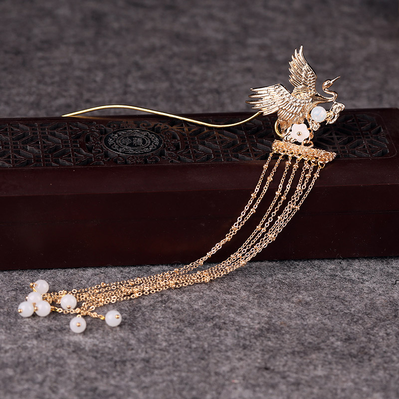 古风挽发簪子盘发饰品汉服旗袍配饰公主流苏新娘头饰宫廷森女步摇