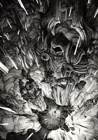 法国巴黎艺术家 nicolas delor t的黑白线条插画