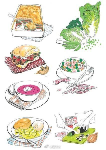 [cp]一大波美食手绘,记录生活中的小确幸