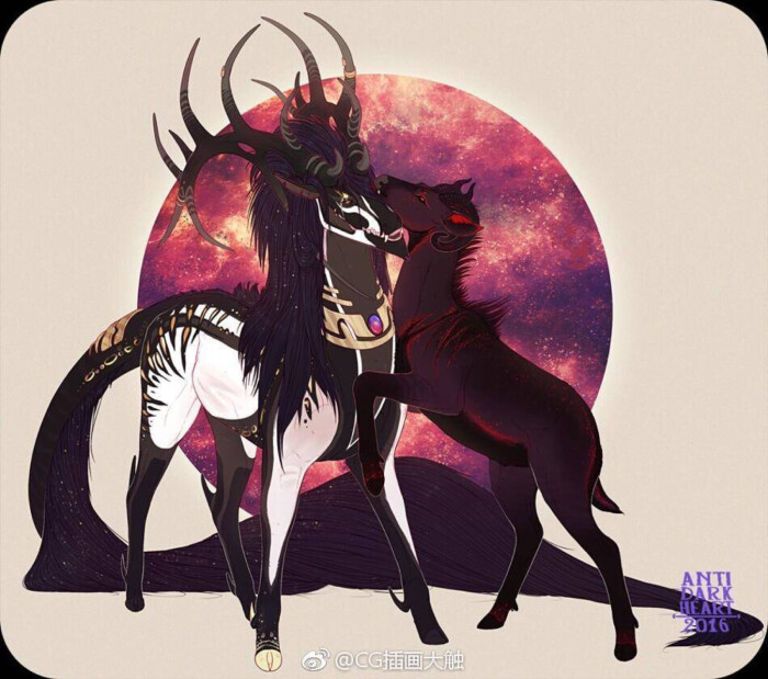 被妖化的动物~来自插画师 anti-dark-heart