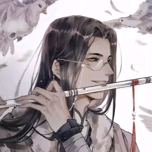 古风 男 笛子 眼镜