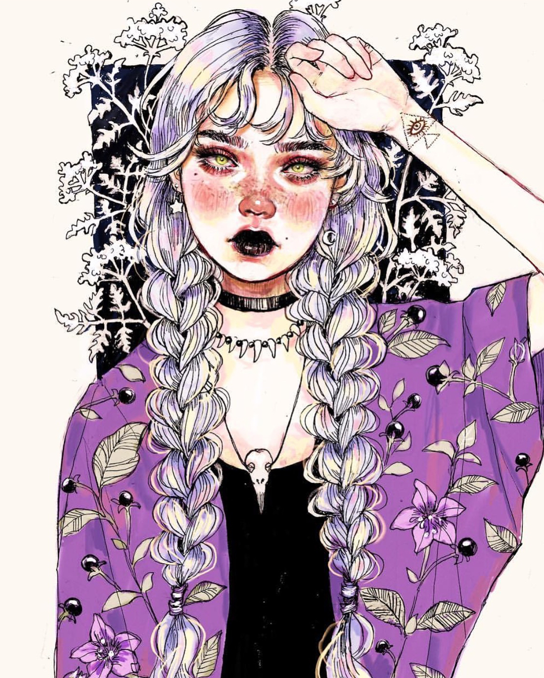 插画 人物绘画 插画师ins@0073.uv