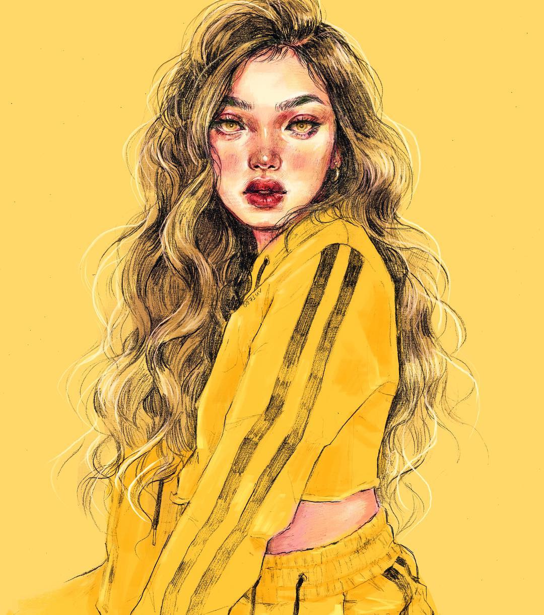 插画 人物绘画 插画师ins@0073.uv