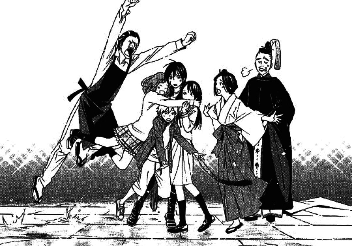 野良神,黑白,漫画,日和,夜斗,雪音