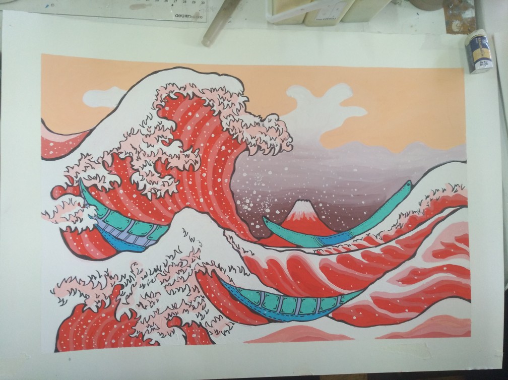 神奈川海浪
