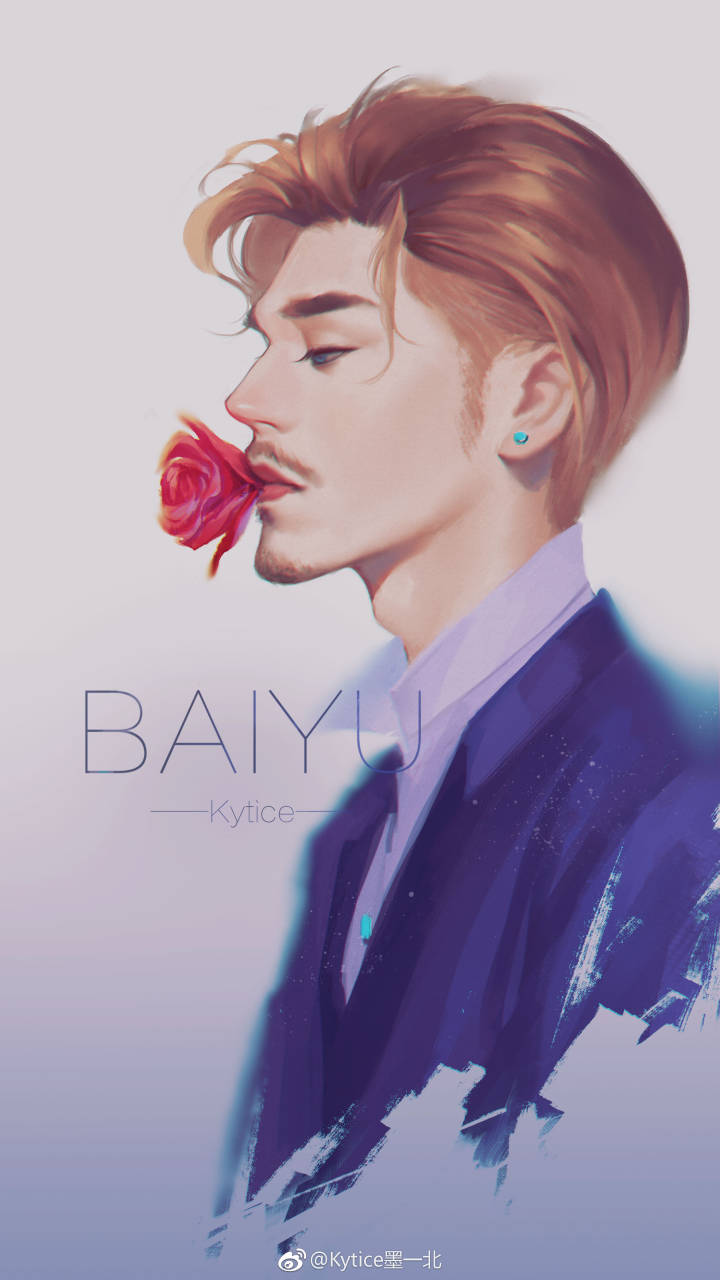 白宇 动漫插画 cr:logo