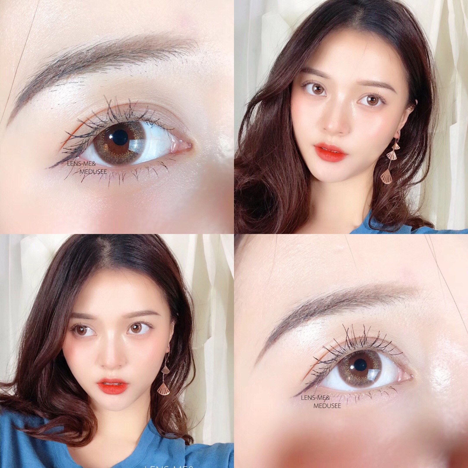 日常美瞳种草 lens-me珠光宝气直径14.0 硅水凝胶材质