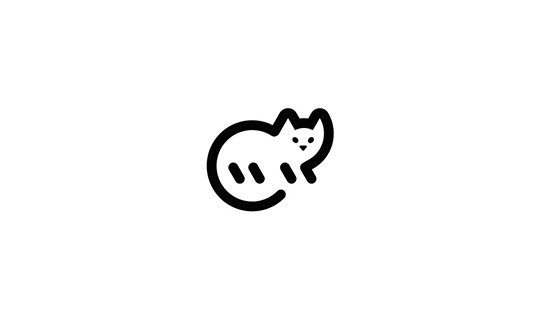 一组简笔画,有关于动物logo设计的案例,既简单又能明显的感受到画画