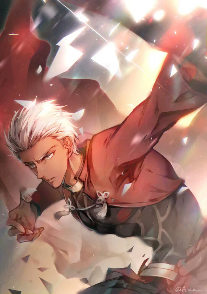 fate stay night | 我家红a不仅那么帅,还会敷面膜!服不服!