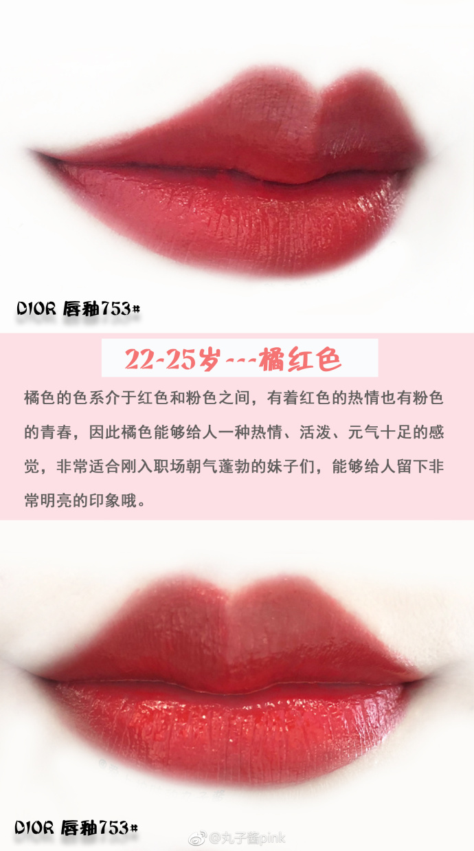 不同年龄段会使用不同的口红品牌,色号,色系.