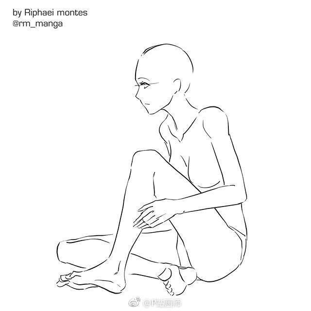 人体坐姿教学 素材