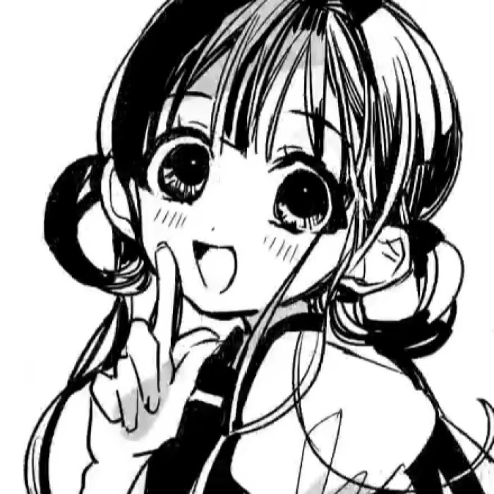 花子君黑白团头