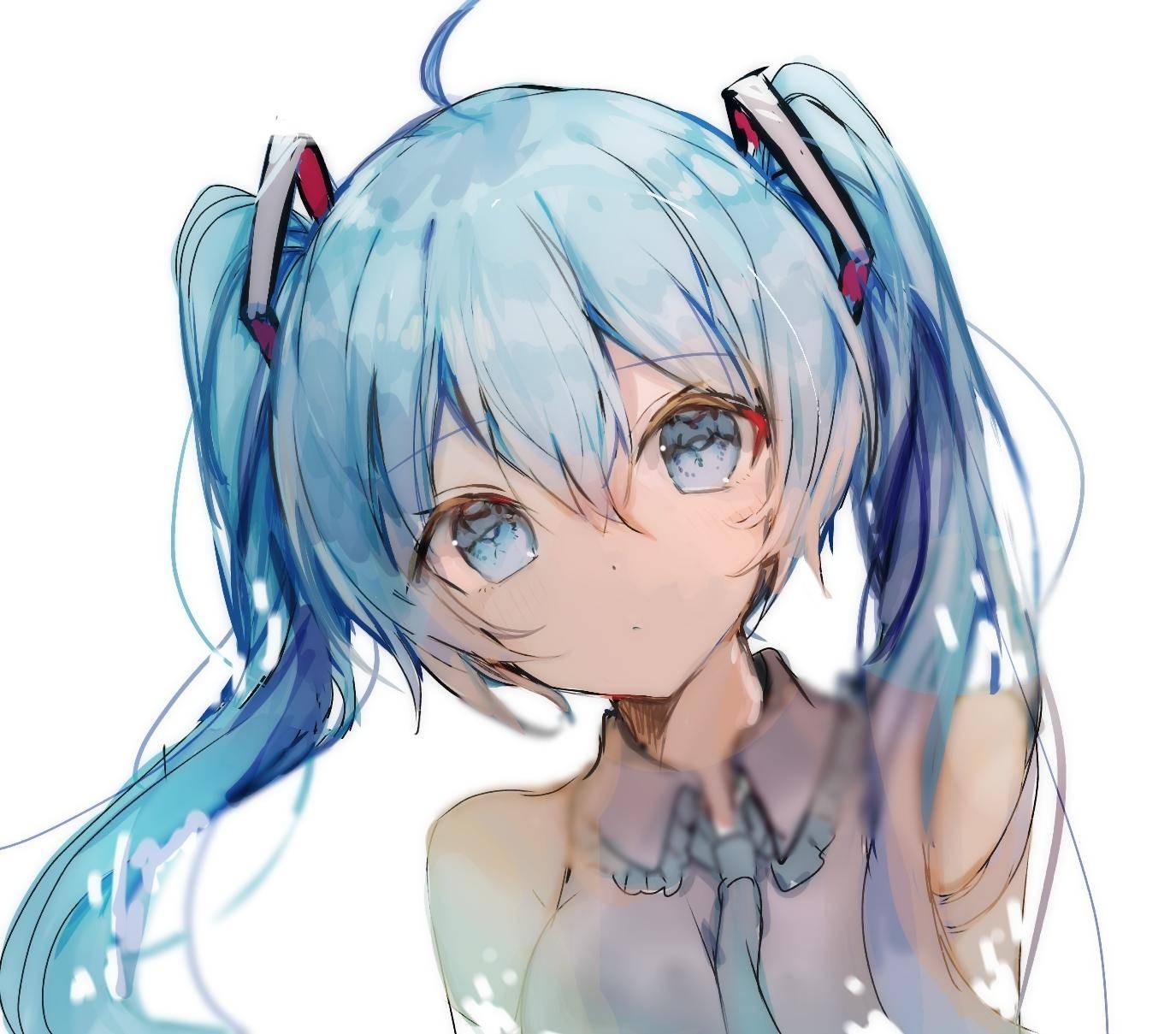 动漫头像初音未来少女图片