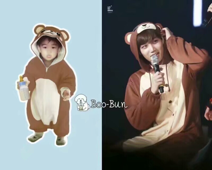 Exo表情表情动物最新萌娃动态睡衣图片 表情包之园