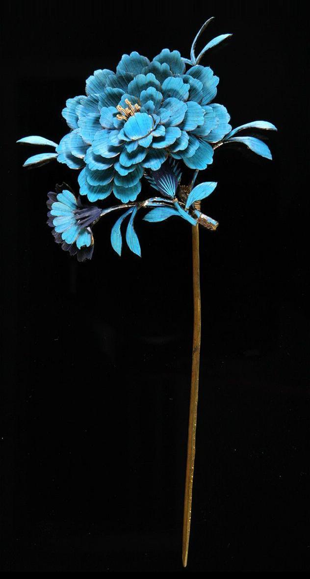 点翠发簪-堆糖,美好生活研究所