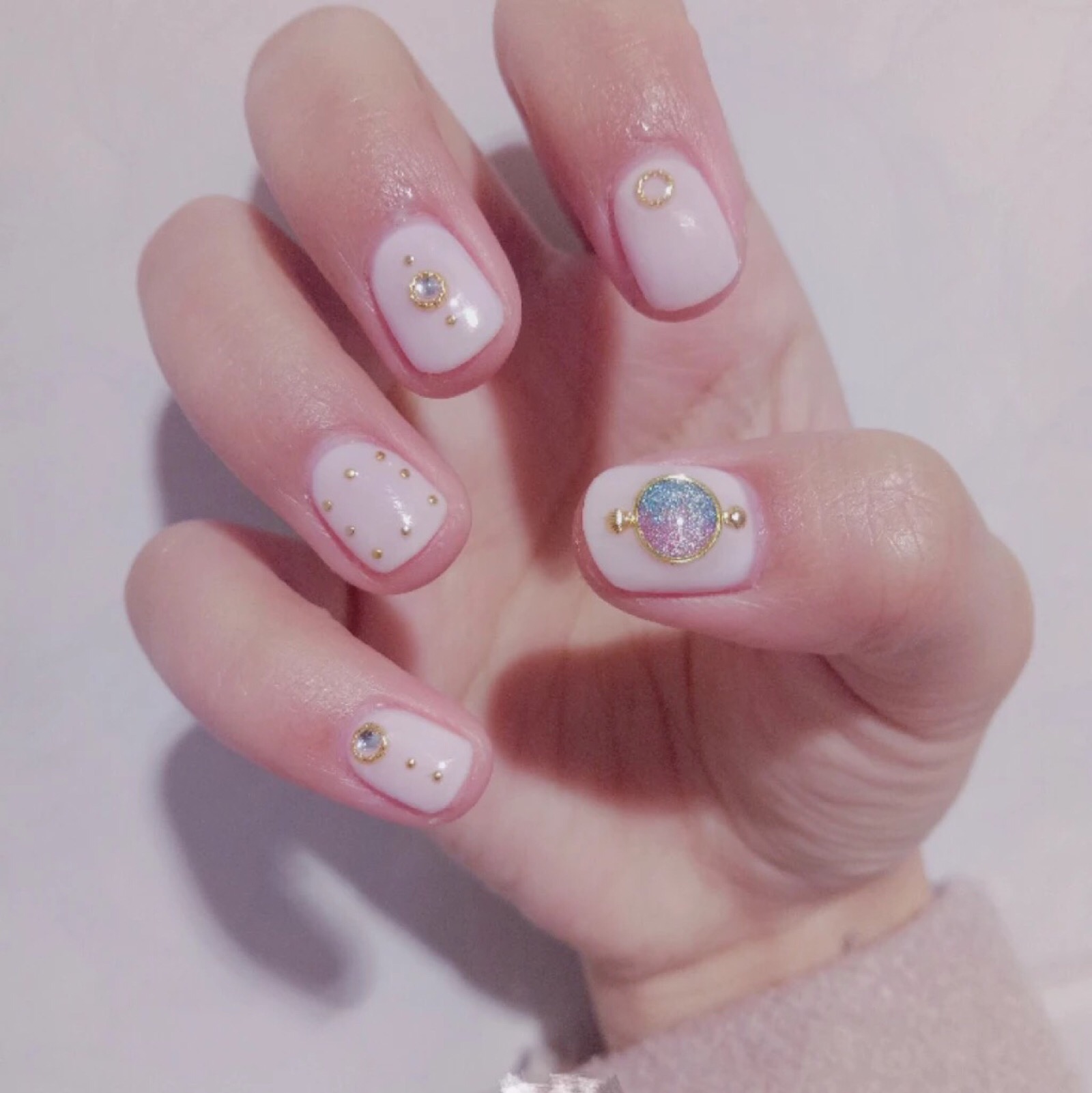 夏天做超级美腻超级仙女的指甲