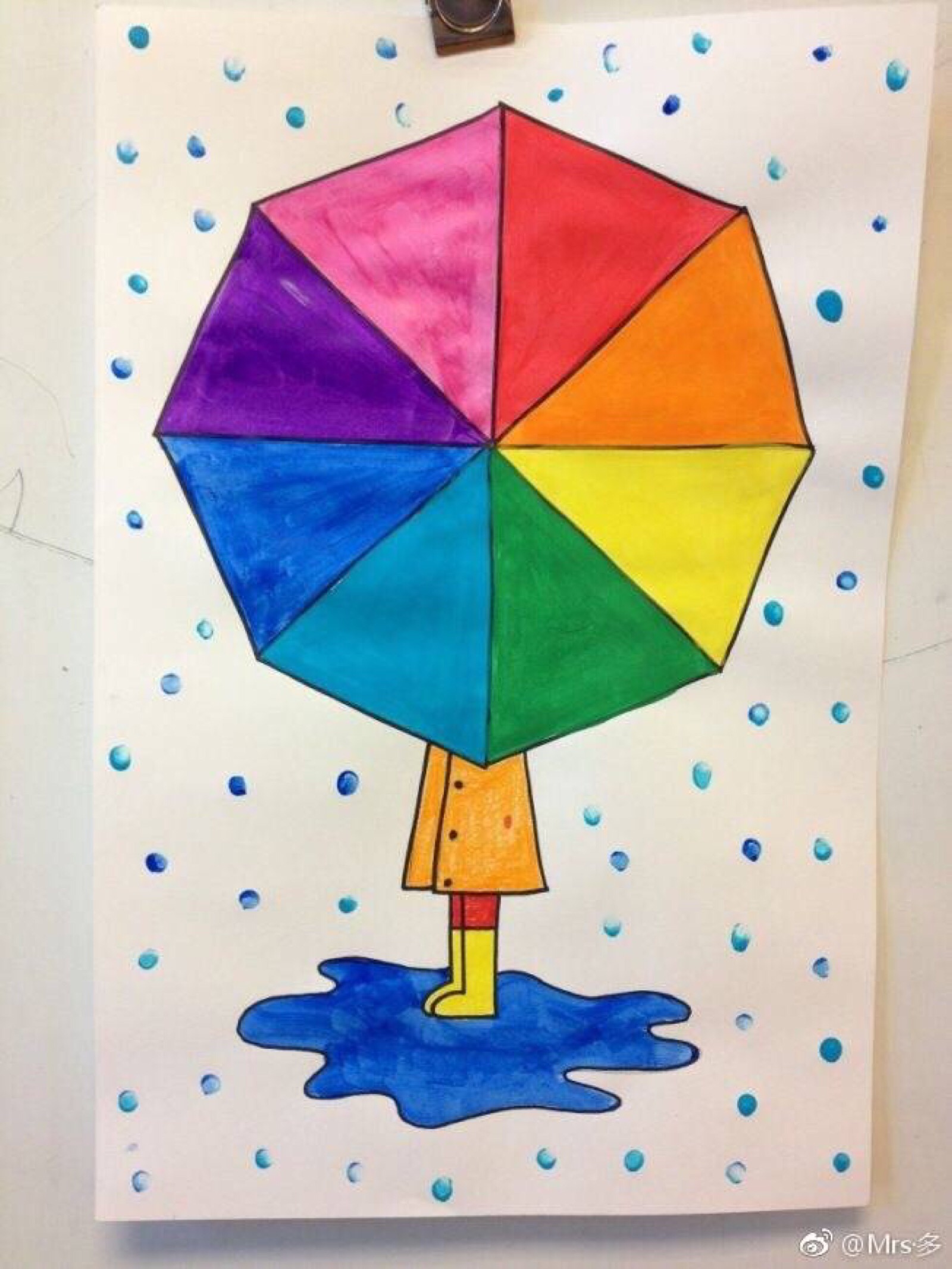 水彩伞