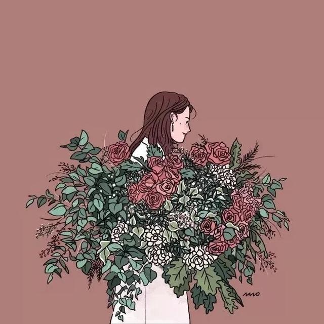 时尚少女插画来自 ins:ari.nunnunano