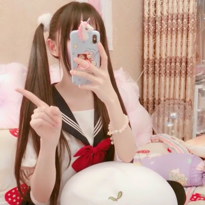 蔡萝莉少女心萌妹自截头像