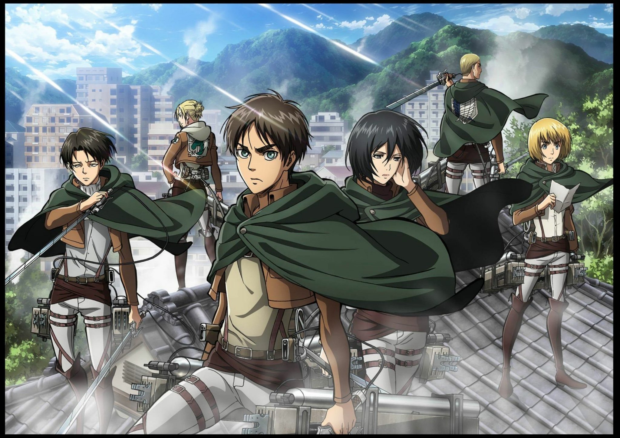 进击第一季,红莲的弓矢&自由之翼,tv,剧场版高清海报