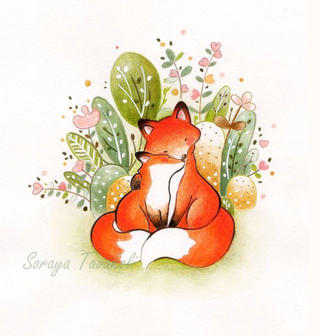 可爱的儿童插画~~ ins:soraya tavakoli via @小清新水彩插画