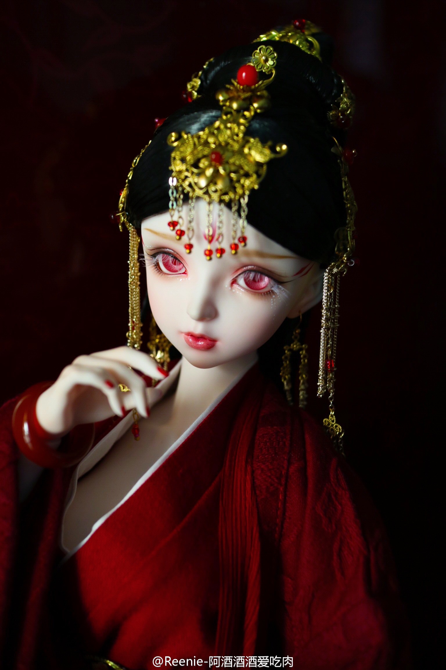 古风美人 sd娃娃 bjd 玩具 人偶 壁纸 萌物