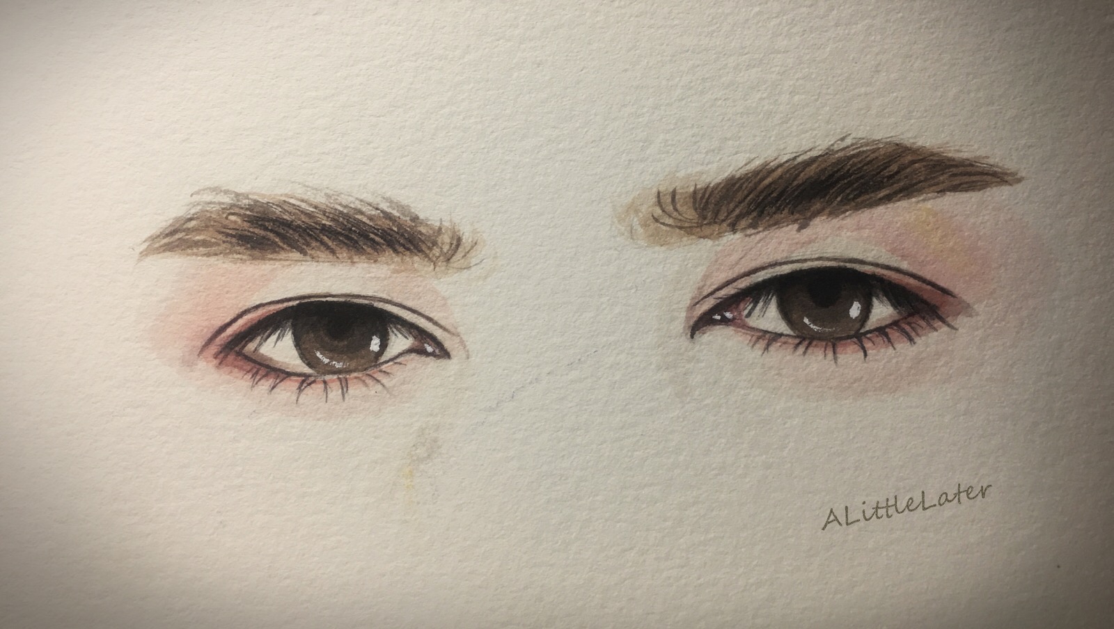 朱一龙 眼睛 (微博:alittlelater)