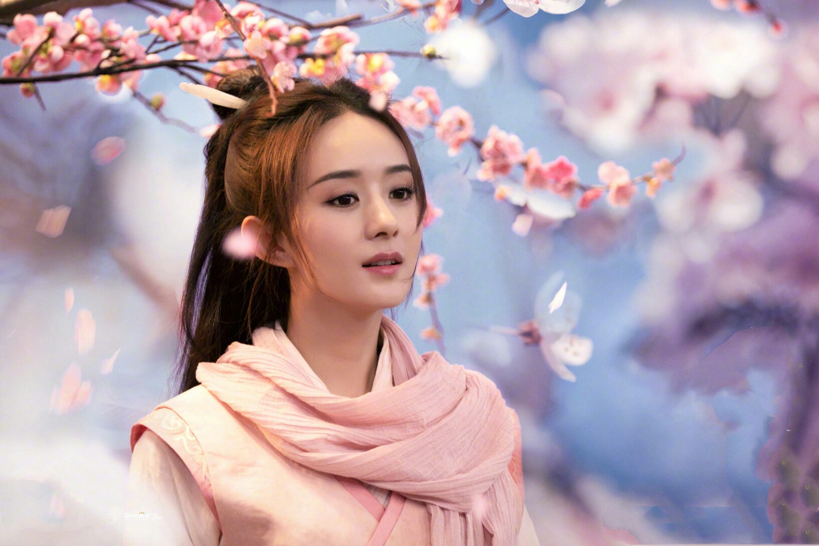 明星壁纸赵丽颖萌片
