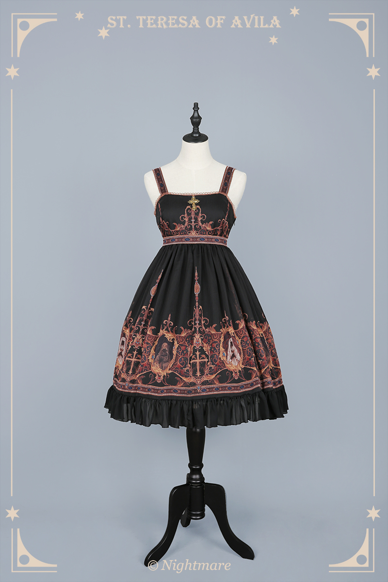 【现货】nightmare独立lolita洋装设计 圣女大德兰 jsk连衣裙