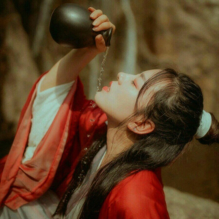 真人古风女头.