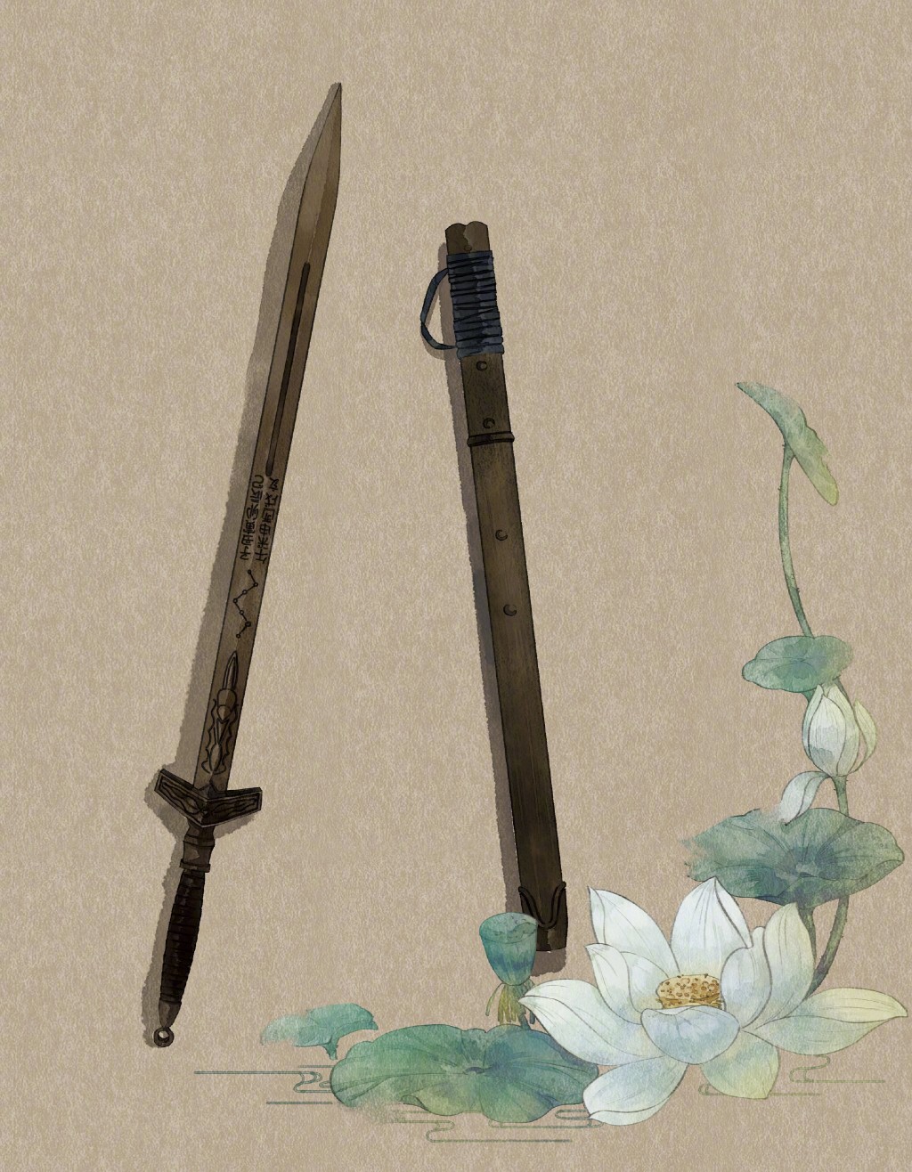 手绘古物【剑【手绘【古风】