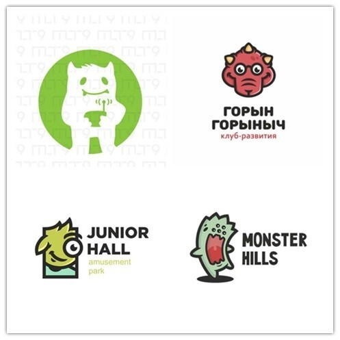 36款以怪物,怪兽形象为主题的logo设计 #标志分享