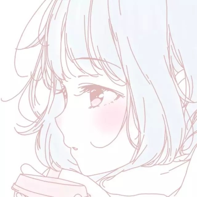 动漫女生头像#高清#白色系#粉色系