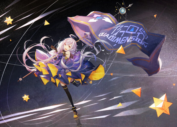 星尘〔同人画作〕电脑壁纸 视觉图 少女 虚拟歌姬